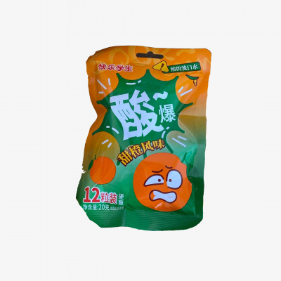 Купить Кислые леденцы "KuaileXuesheng" Апельсин 20гр 1шт/20уп Кислые леденцы "KuaileXuesheng" Апельсин 20гр 1шт/20уп